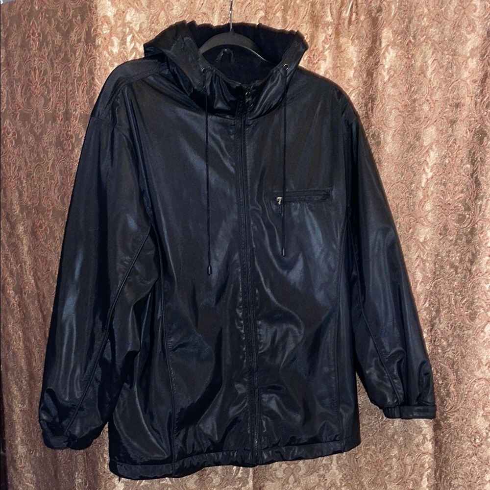 BRAETAN Men's Black Hooded Jacket.  Size Medium.